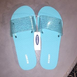 Jelly Slide blue girls size 5-6